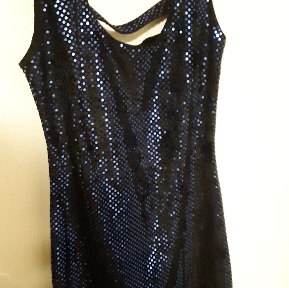 Juniors short blue dress